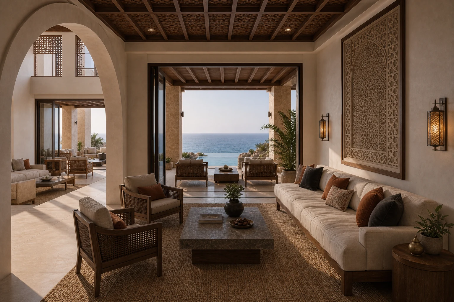 Ground-floor majlis in Muscat Villa