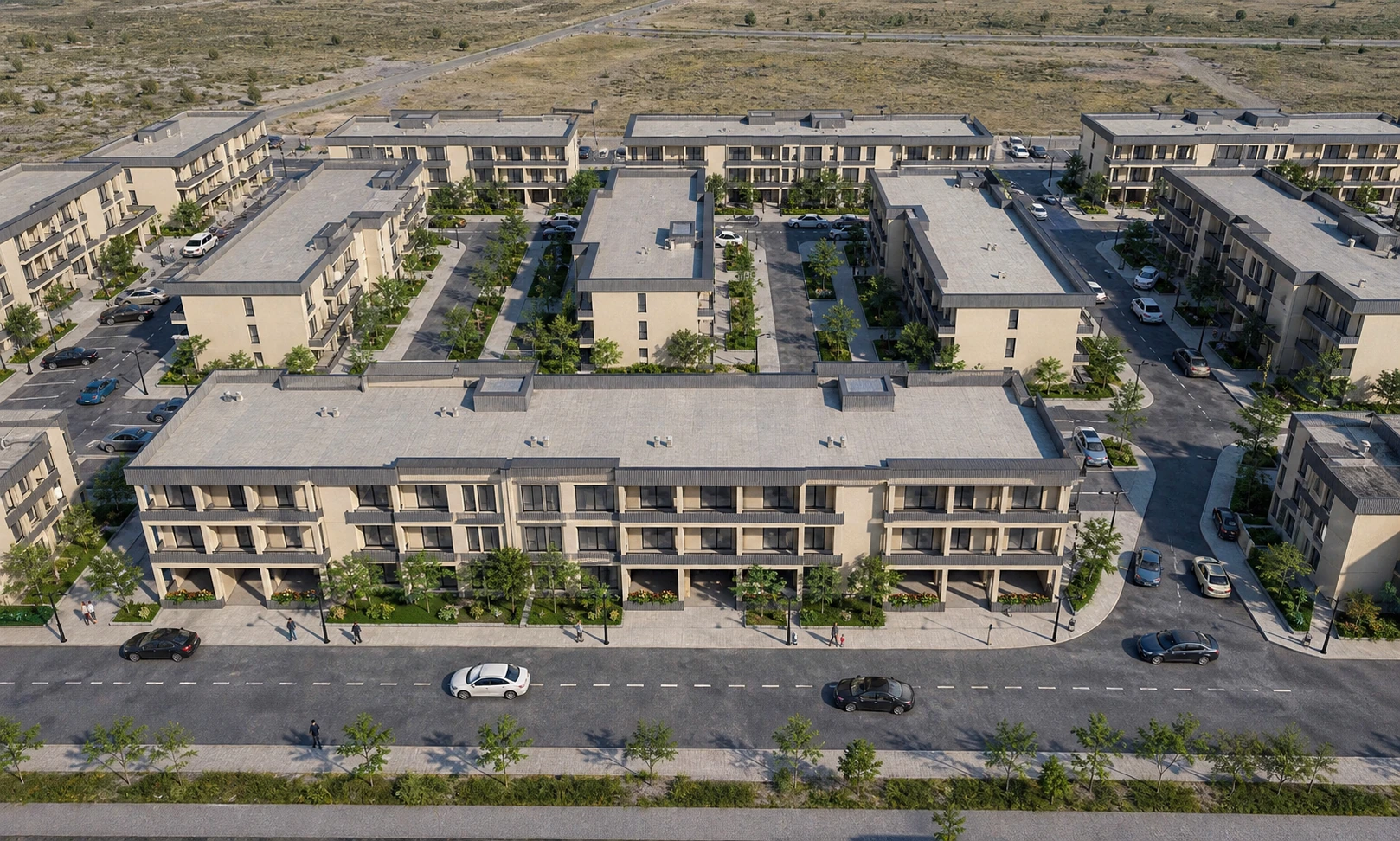 Aerial overview of the Parand Residential Complex